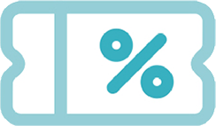 discount or coupon ticket icon