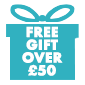 FREE GIFT over £50 - 85px