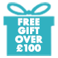 FREE GIFT over £100 - 85px