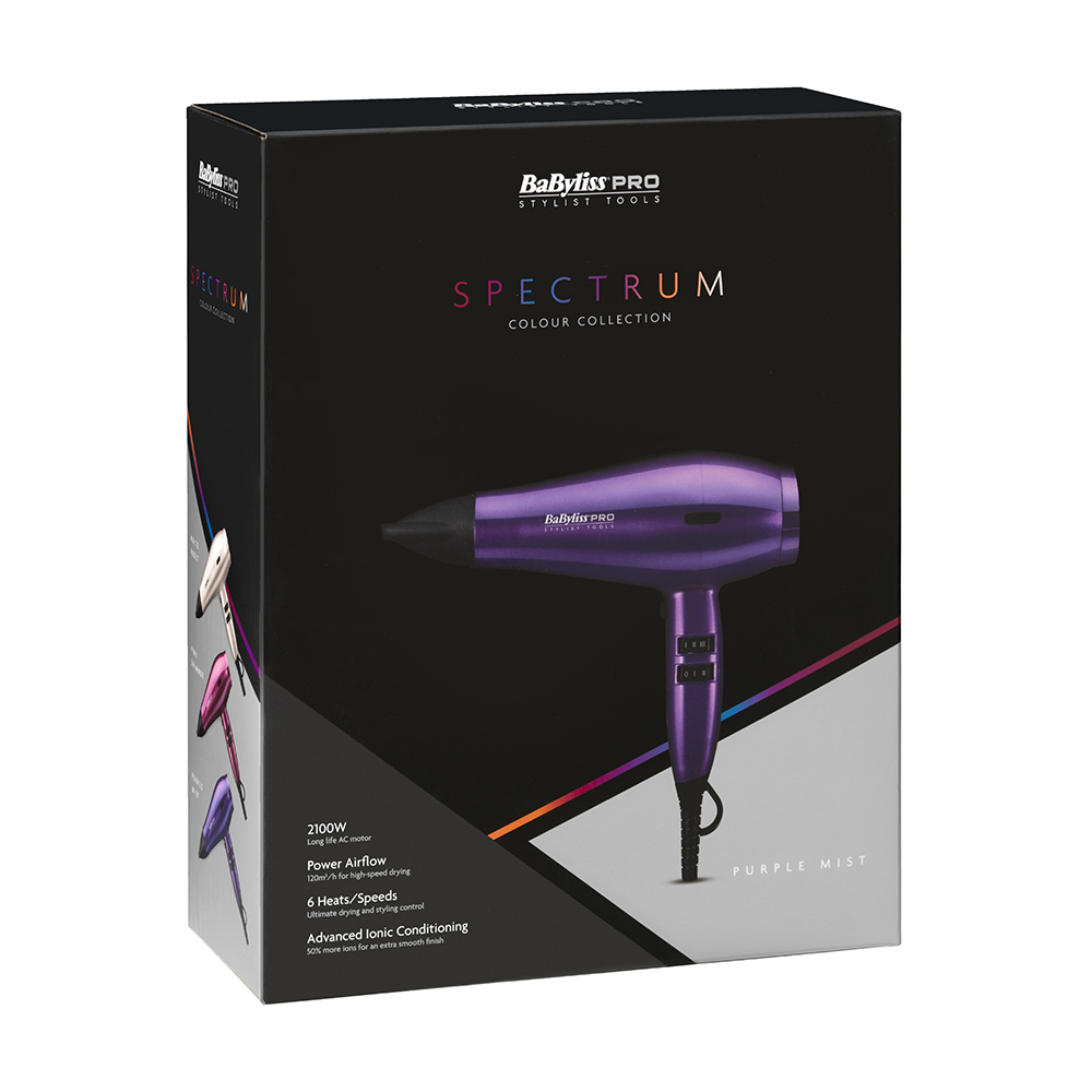 Babyliss Spectrum Hairdryer Purple Mist