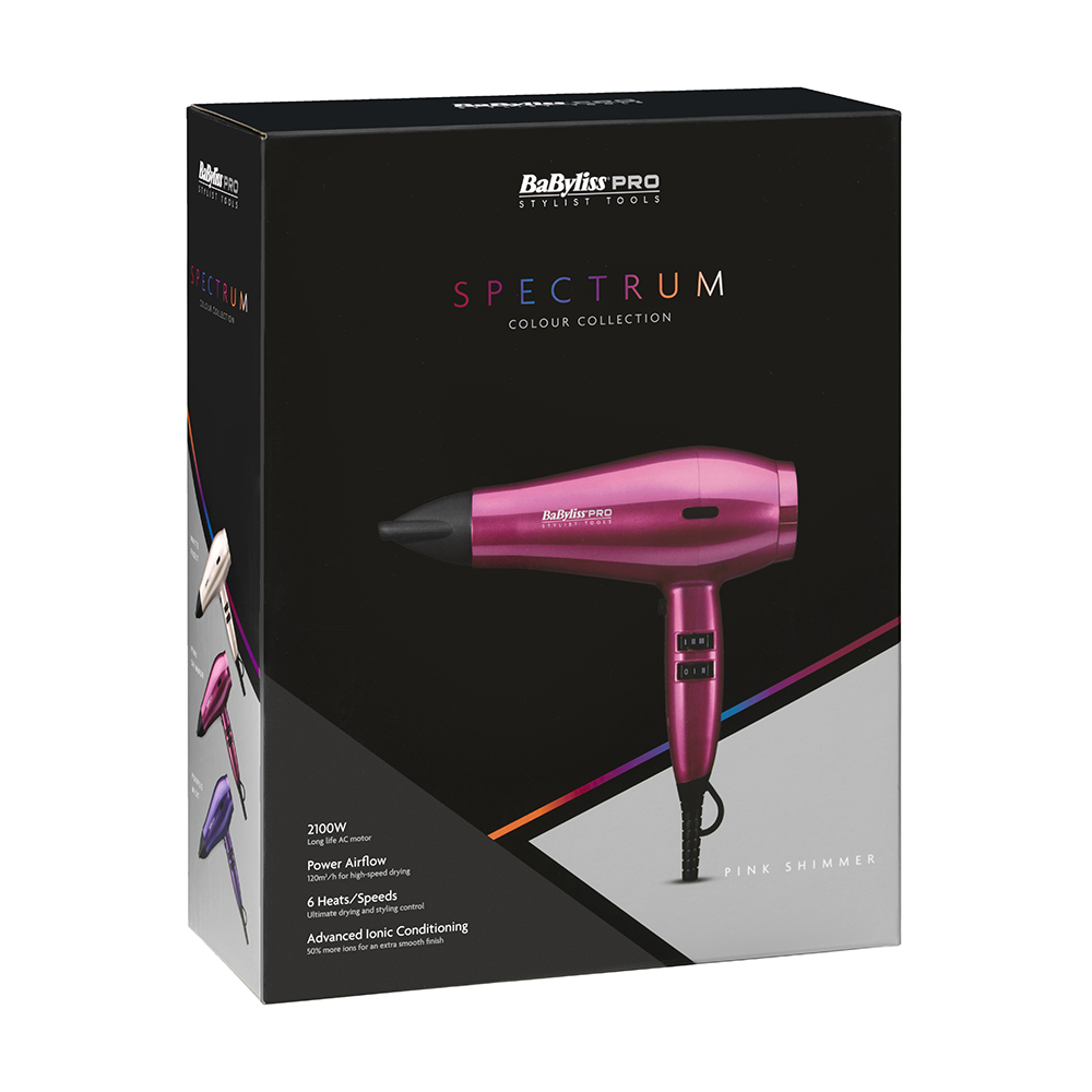 Babyliss Spectrum Hairdryer Pink Shimmer