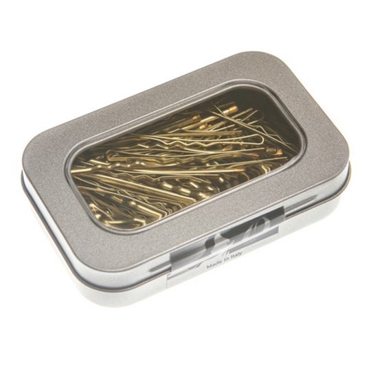 Crewe Orlando Standard Wavey Kirby Grips In Tin - Golden Blonde Box of 100