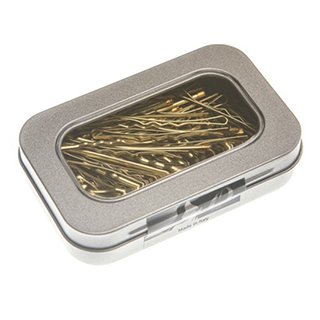Crewe Orlando Standard Wavey Kirby Grips In Tin - Golden Blonde Box of 100