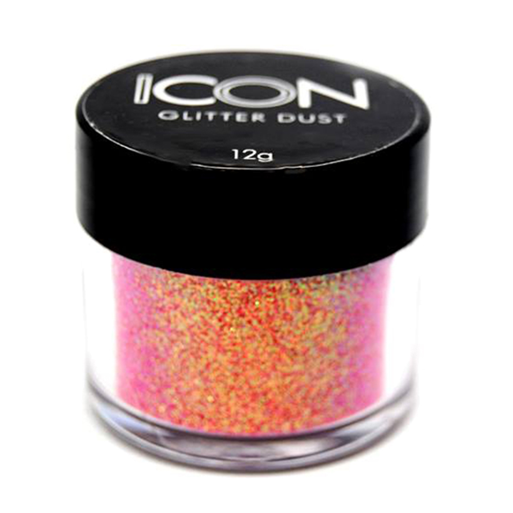 Cuccio Icon Glitter Dust - Iridescent Hot Pink 008 Hex