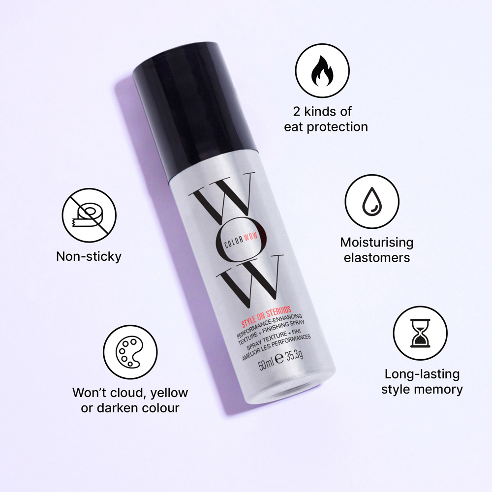 Color Wow Mini Style on Steroids Texturising Spray with Heat Protectant 50ml