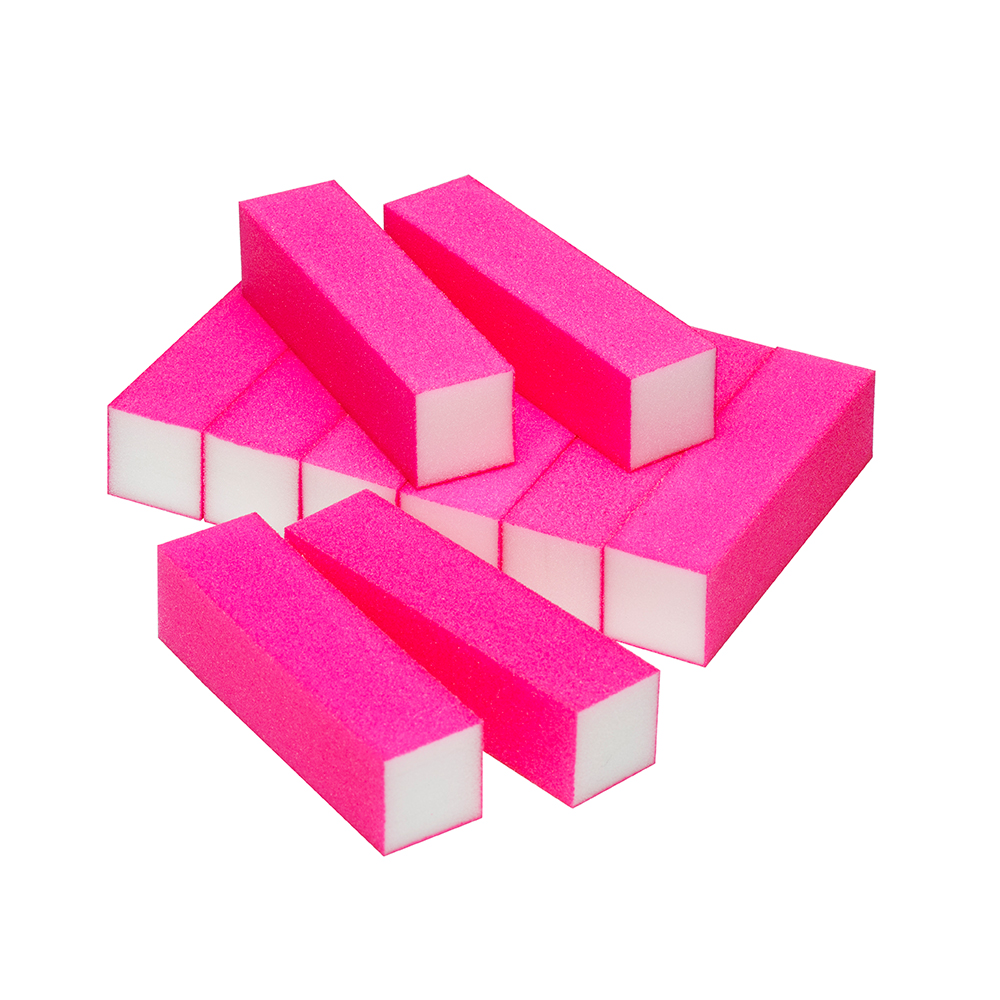 The Edge Sanding Block - Pink 4 Sided 100/100 Pack of 10