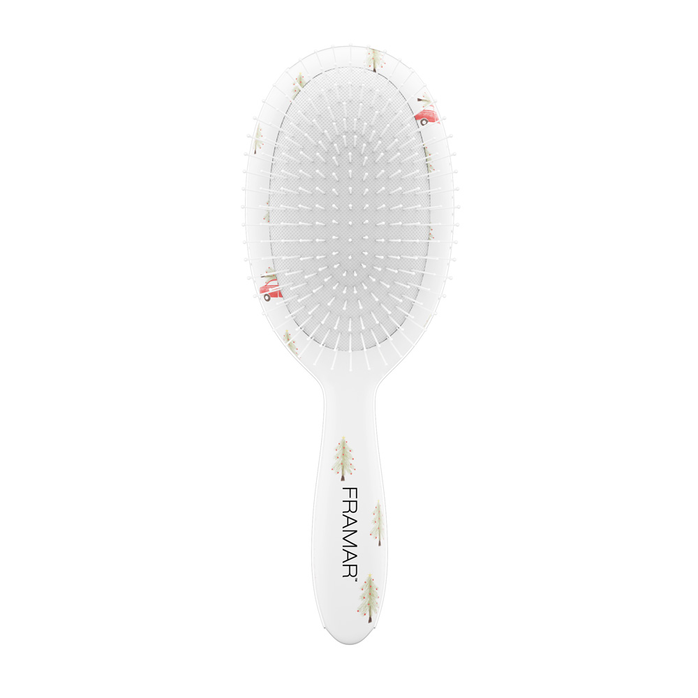 Framar Xmas Edition Holly Days - Evergreen Detangle Brush