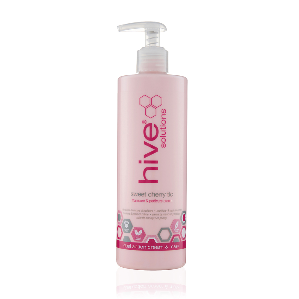Hive Manicure and Pedicure Sweet Cherry TLC Cream and Mask 400ml