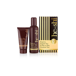 He-Shi Summer Pack - Liquid Tan 150ml With Foc 50ml Gradual Tan