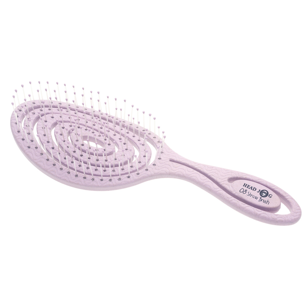 Headjog No.8 Straw Brush - Heather