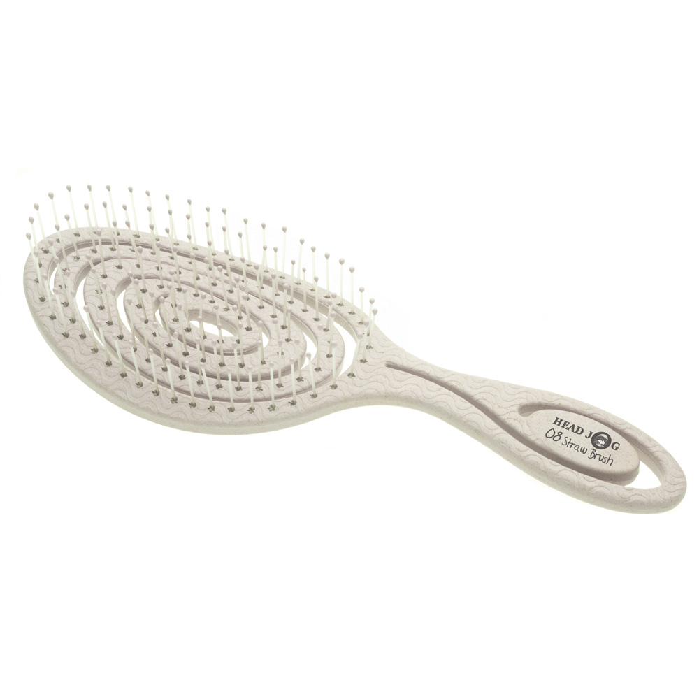 Headjog No.8 Straw Brush - Oatmeal