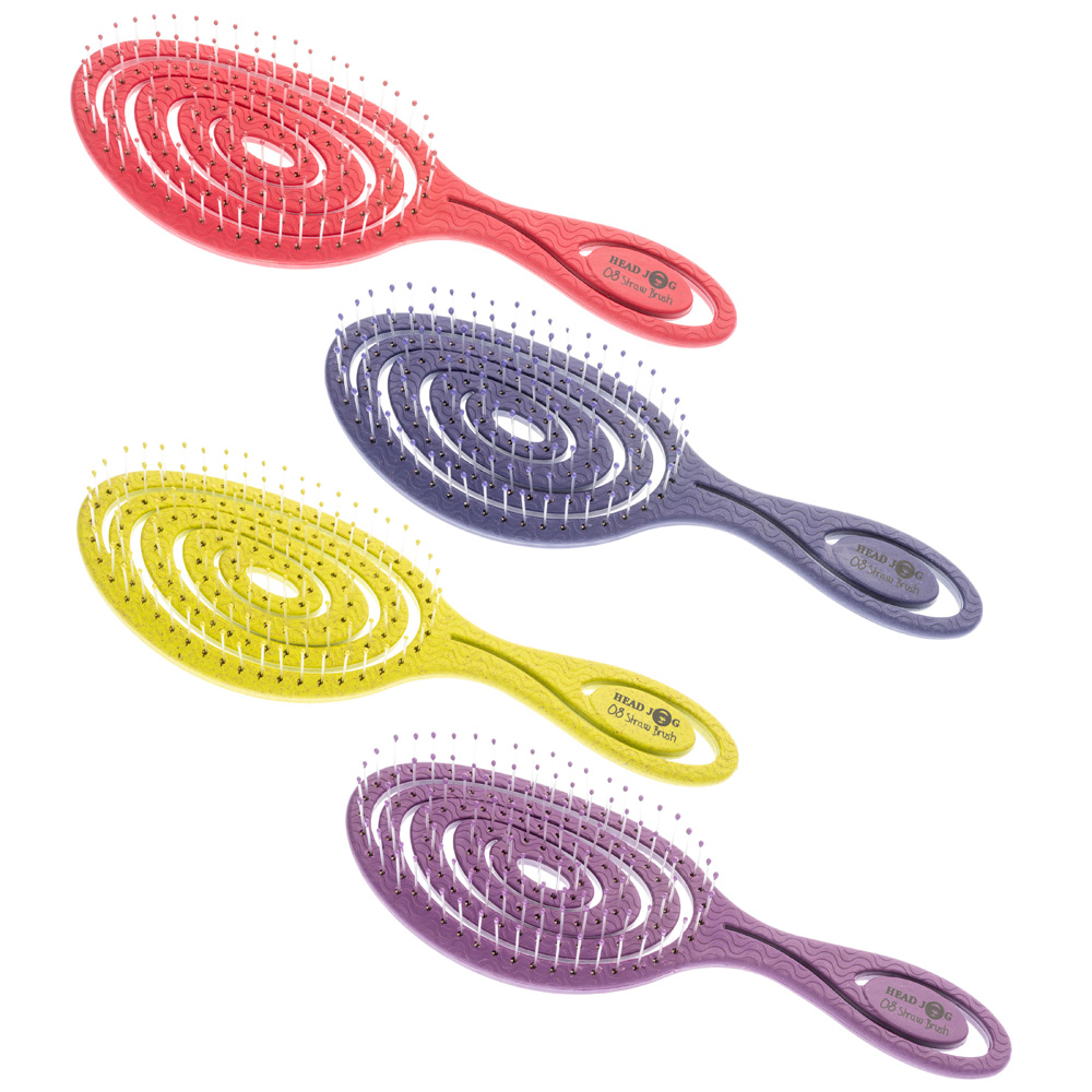Headjog Straw Brush - Gooseberry