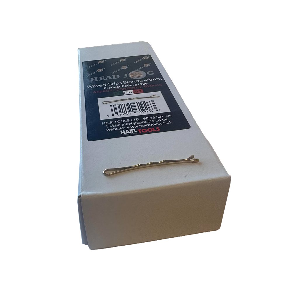 Head Jog Waved Kirby Grips 48mm Golden Blonde Box of 620