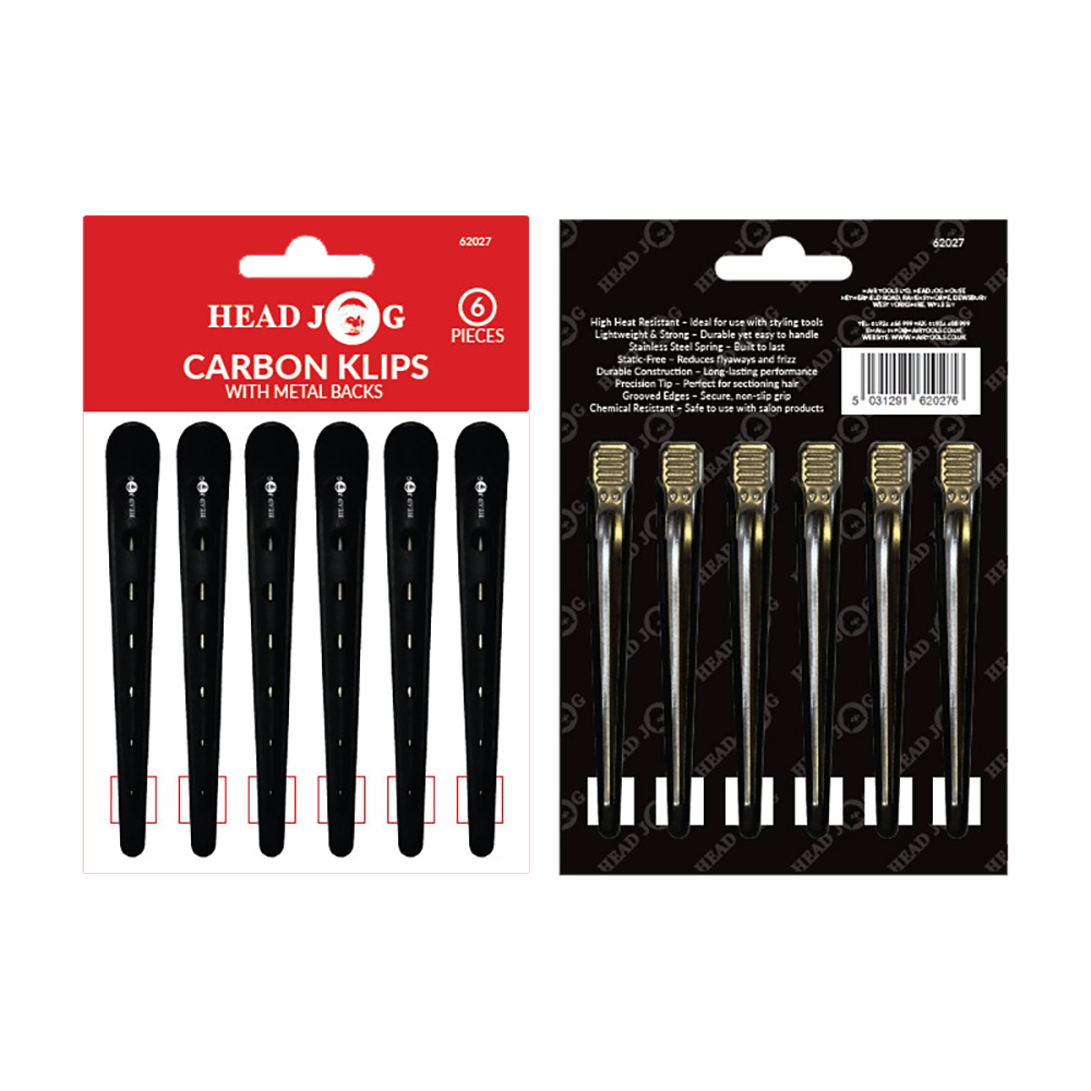 Hairtools Carbon Klipz Pack of 6