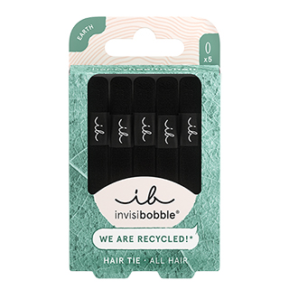 Invisibobble Black Hair Ties - Pack of 5