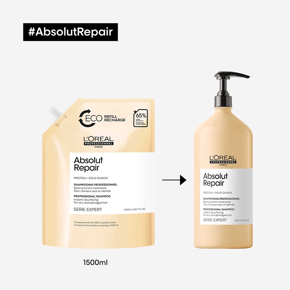 Loreal Serie Expert Shampoo Refill Pack - Absolut Repair 1500ml