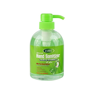 Ushas Advanced Aloe Hand Sanitizer Gel 500ml