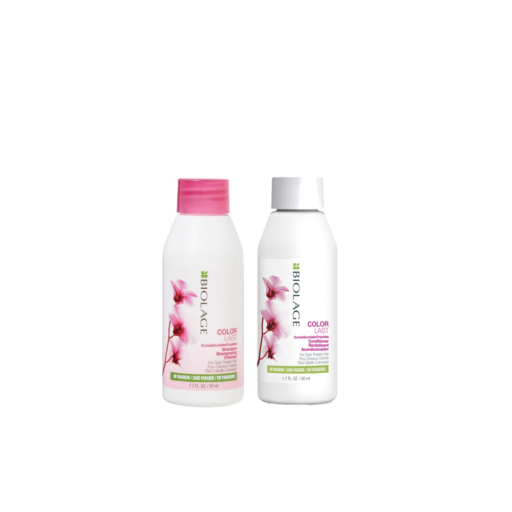 Biolage Colorlast Mini Travel and Treat Pouch (Shampoo, Conditioner 50ml, Deep Treatment 100ml)