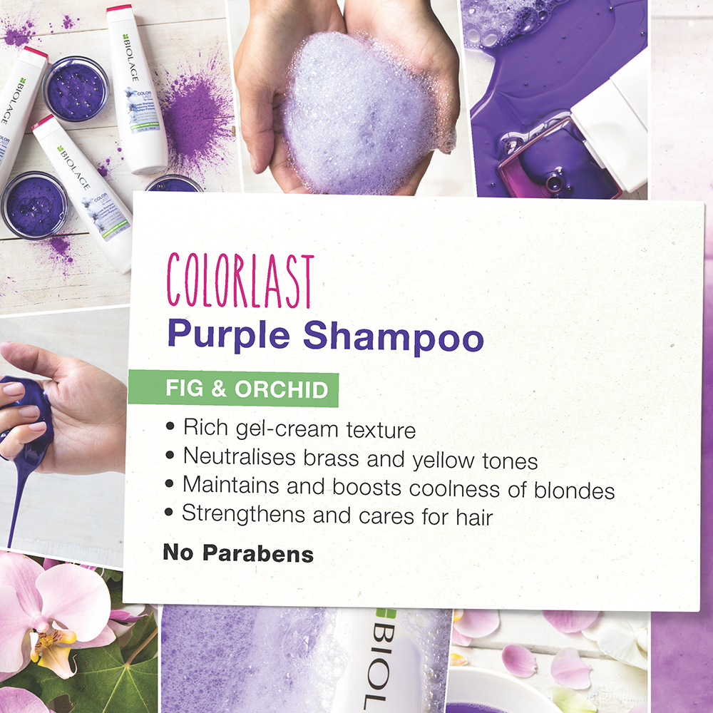 Biolage Colorlast Purple Neutralise Shampoo 250ml