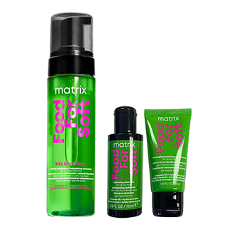 Matrix Food For Soft XXL Mousse With FOC Mini Shampoo &amp; Conditioner Duo