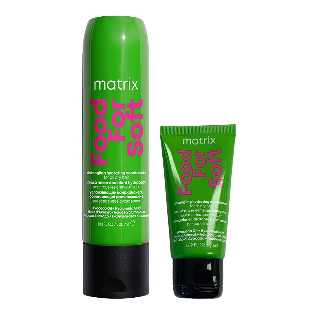 2026 Matrix Mini Me Duo - Food For Soft Conditioner 300ml with FOC 50ml Size
