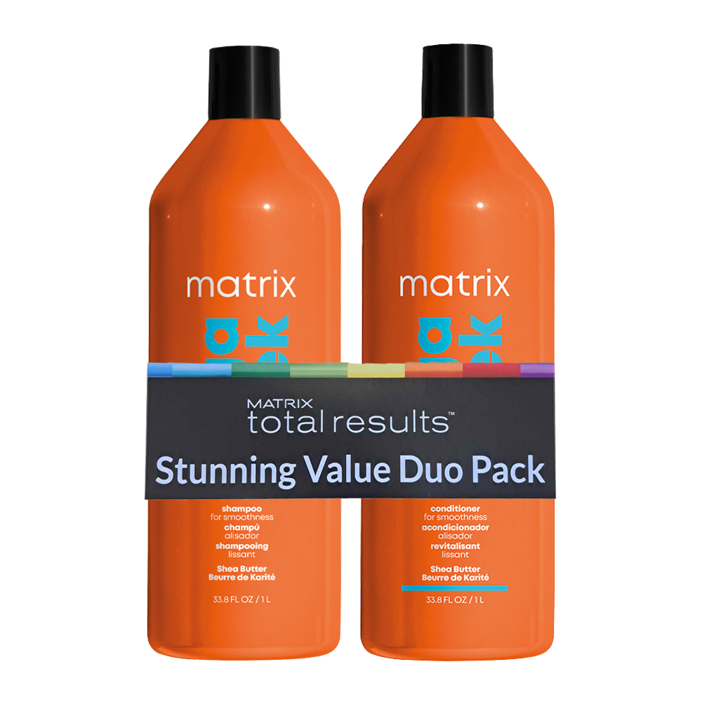Matrix Mega Sleek Shampoo and Conditioner Litre Duo