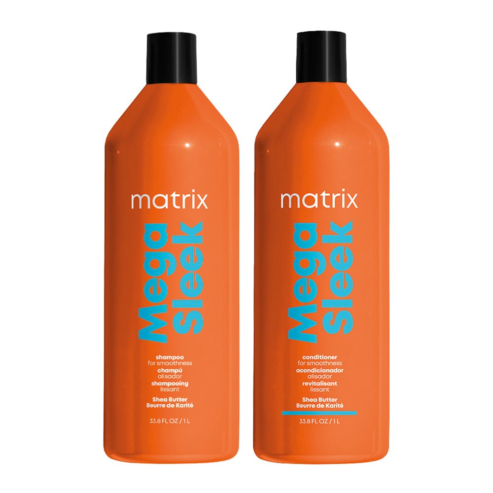 Matrix Mega Sleek Shampoo and Conditioner Litre Duo