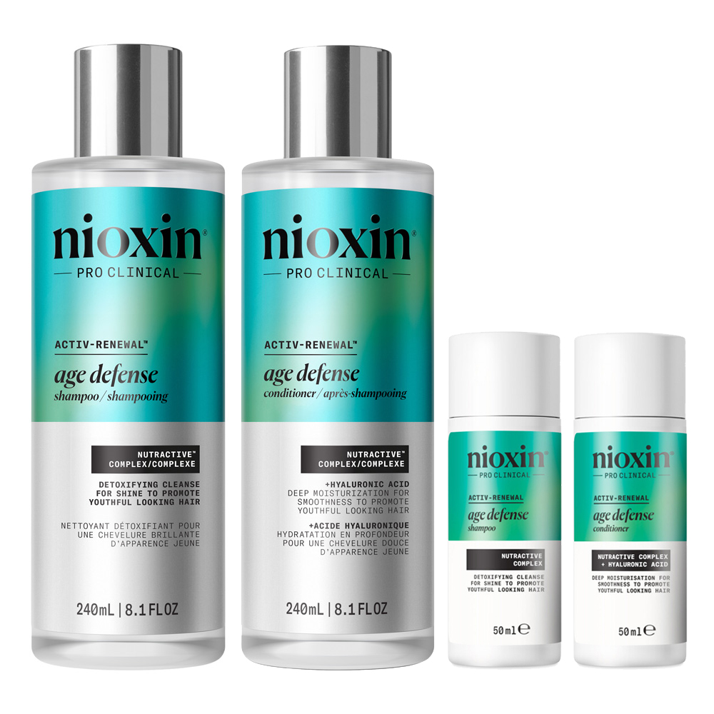 Nioxin Retail Duo - Age Defense 275ml with foc Mini Shampoo and Conditioner