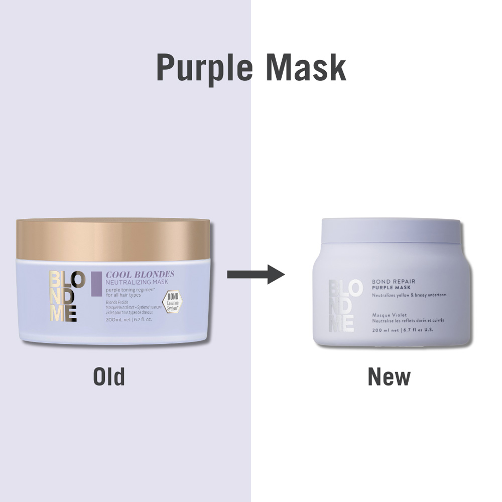 Schwarzkopf BlondMe Bond Repair Purple Neutralising Mask 200ml