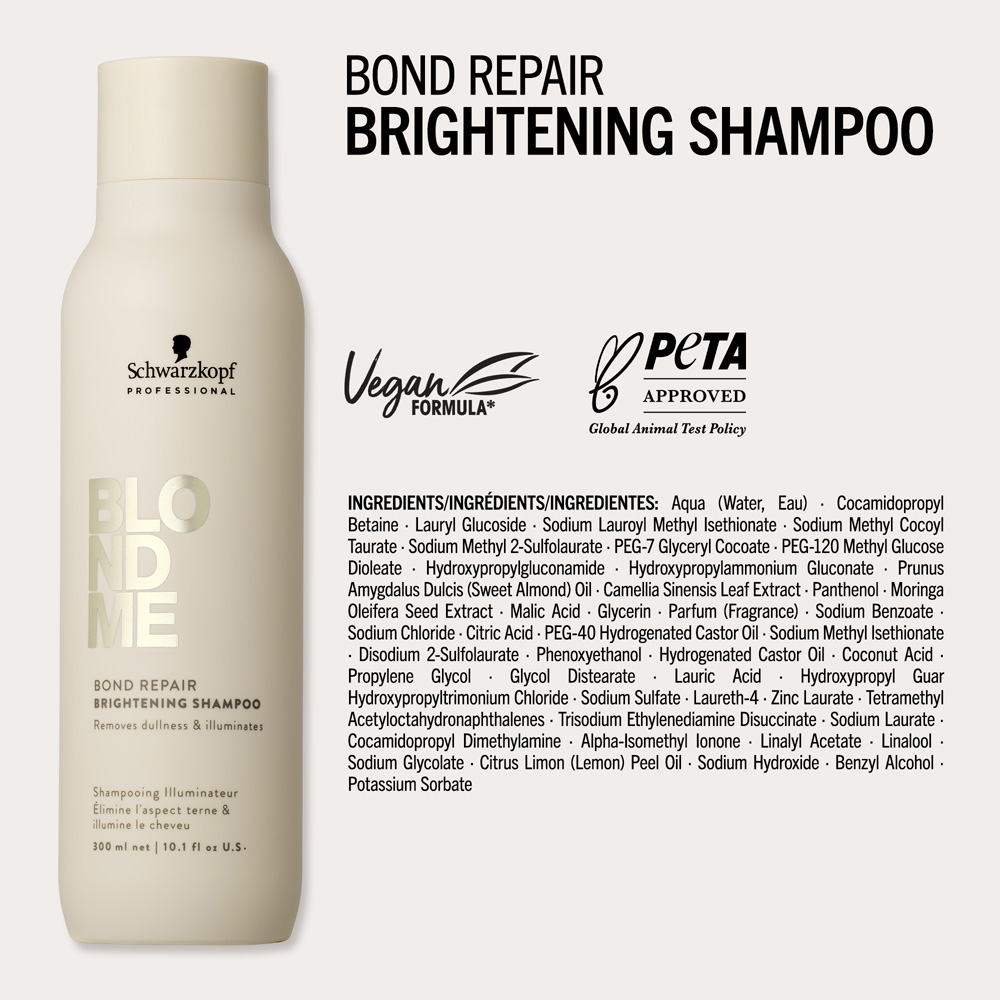 Schwarzkopf BlondMe Bond Repair Brightening Shampoo 1000ml