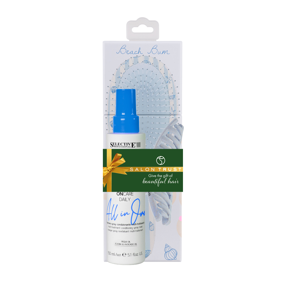 Detangling Trio - Framar Beach Bum Brush, Hydrating Detangling Spray and a Claw Clip