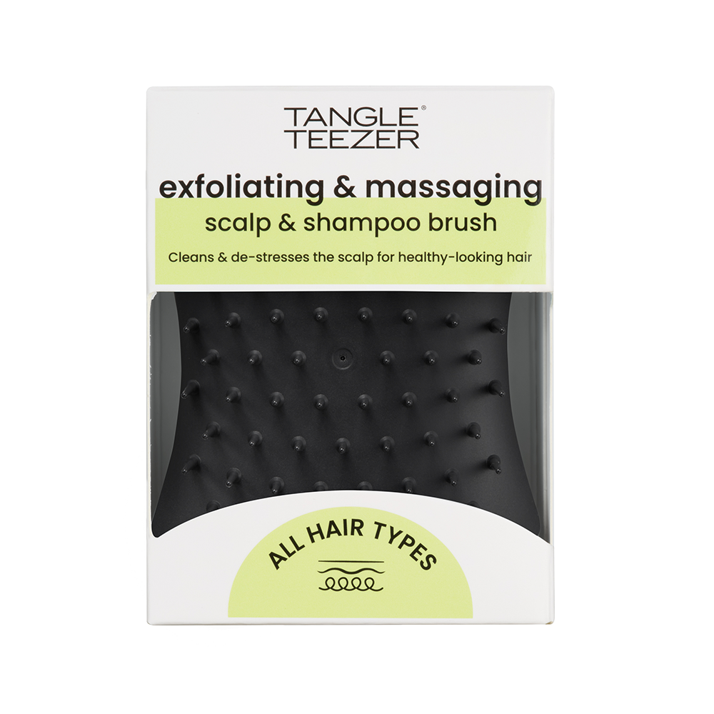 Tangle Teezer Scalp Exfoliator And Massager Brush - Onyx Black