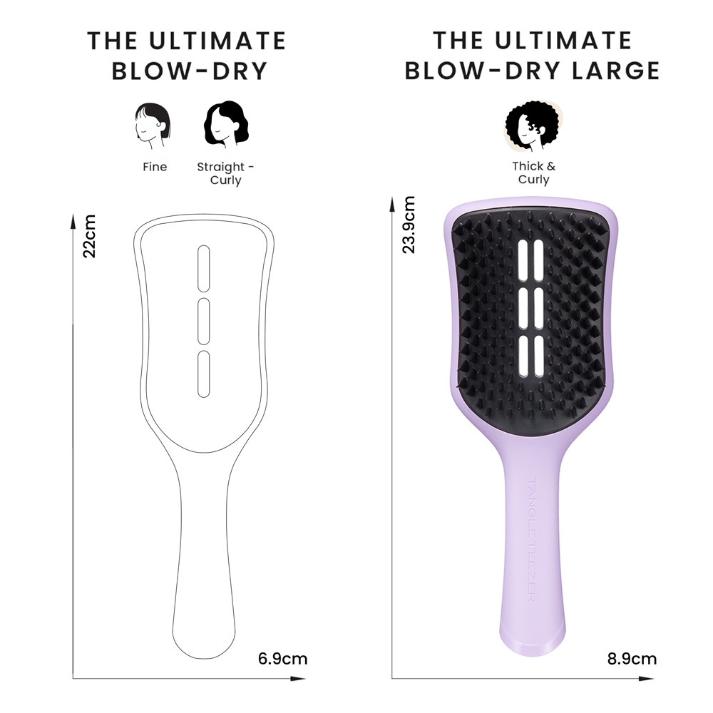 Tangle Teezer Easydry & Go Large Blow Dry Brush - Lilac Cloud