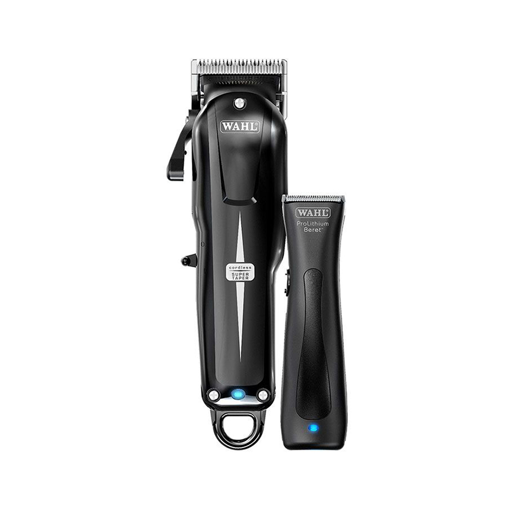 Wahl Black Cordless Clipper and Trimmer Combi Kit